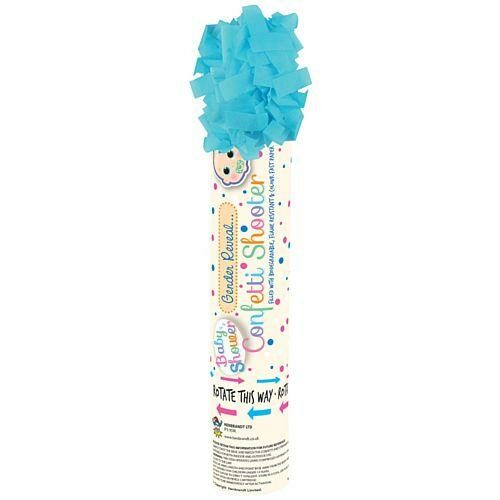 Gender Reveal Confetti Cannon Kit – 2 Blue, 2 Pink – Superior