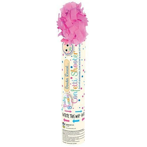 10 x It’s A Girl Gender Reveal Pink Paper Confetti Cannon – 20cm